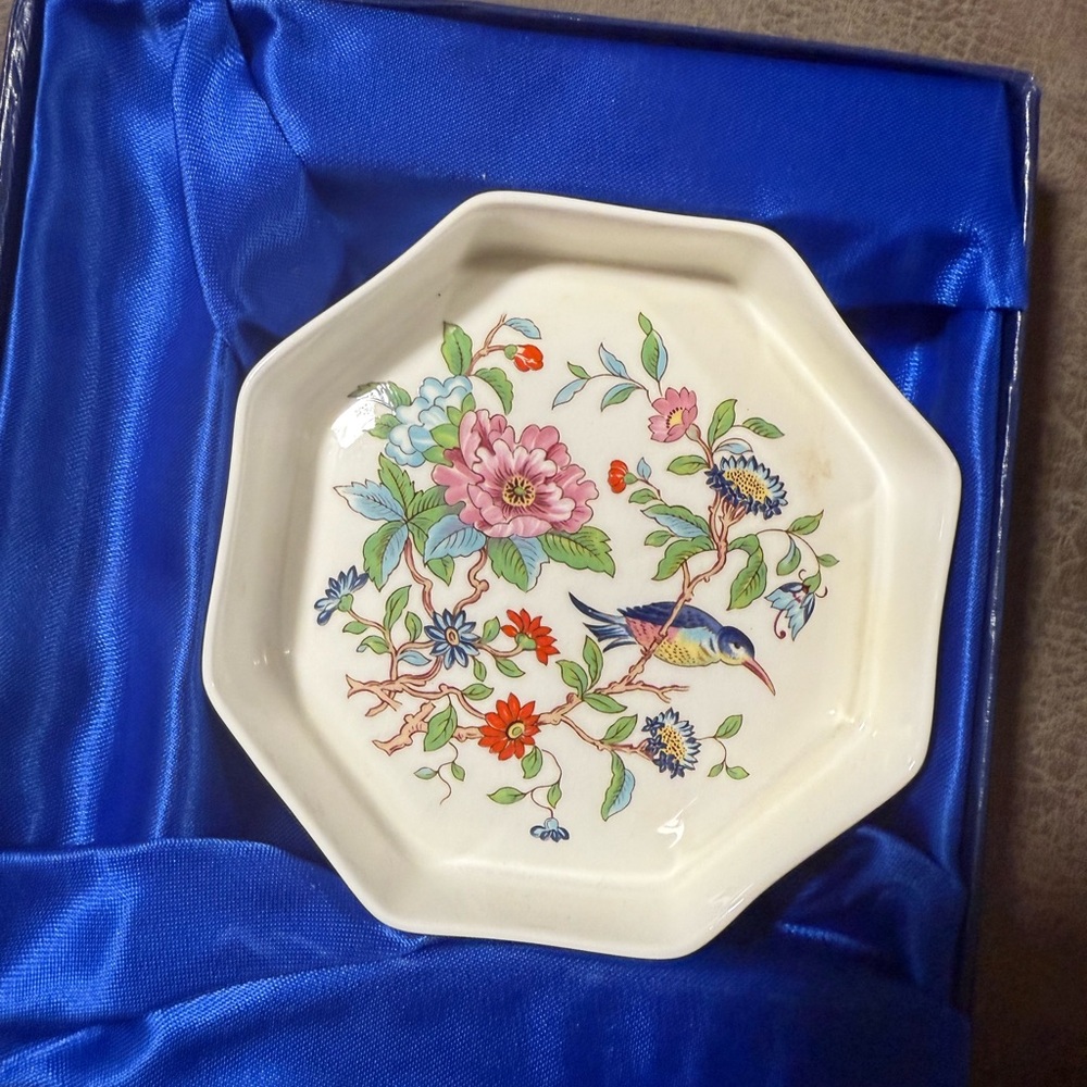 Aynsley Floral Porcelain Cheese Spreader – New in Box